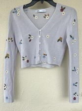 Cardigan Zara ricamato