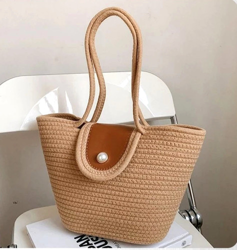 Borsa tote paglia - tote, in