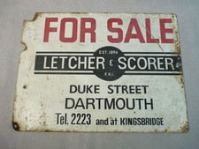 VINTAGE METAL DOUBLE SIDED