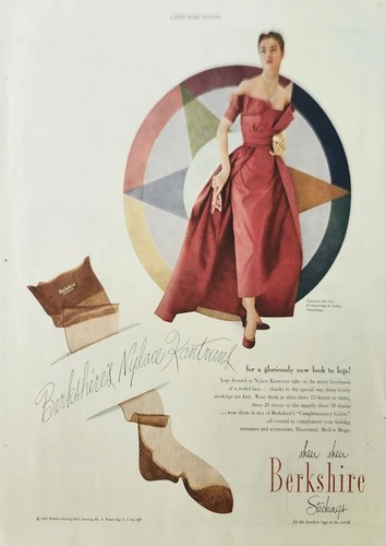 1949 sheer berkshire calze - 1949,