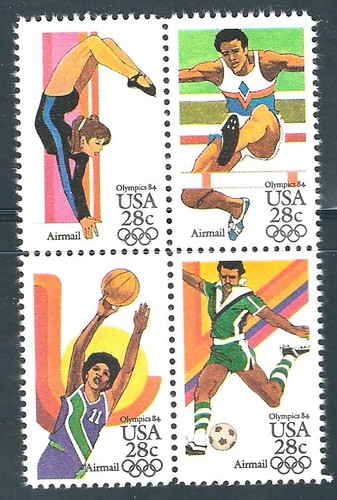 Usa posta aerea mnh blocco - posta,