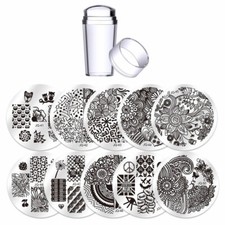 Kit 10x Stencil nail art