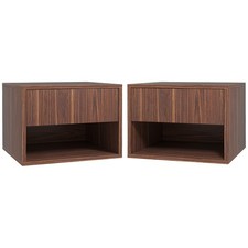 HOMCOM Set 2 Comodini Moderni