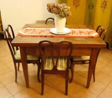 Tavolo arte povera originale inizi '900. Struttura in legno massello di noce 