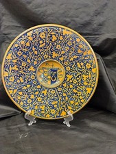 piatto in ceramica a lustro