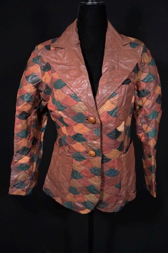 Giacca pelle vintage anni - pelle,