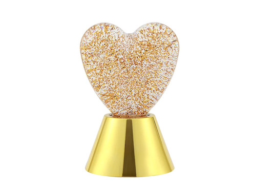 Lampada cuore gold - lampada, 3d