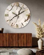 Orologio da Parete, Soggiorno, Cucina, Moderno,Effetto Marmo ARTIDEA