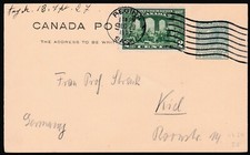 Canada Cover 1927 cartolina