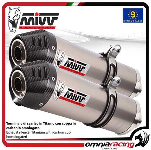 Mivv pair exhausts slip on - pair, of