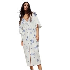 Zara white kaftan tunic maxi