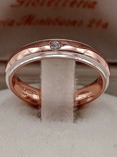 Anello fedina fascia - , argento