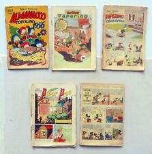 LOTTO Disney Topolino 5 ALMANACCO anni 50 Albi d'oro - SPECIALI -  restauro  k0