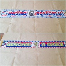 Sciarpa ultras GENOA Incubo rossoblu/Genoani si nasce ( Bancarella Anni 80/90 )