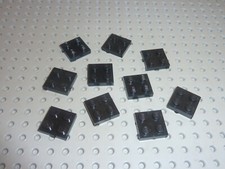 10 x LEGO Brick Black 2x2