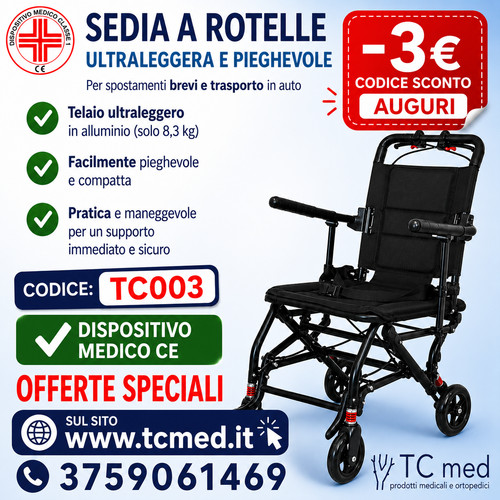 Carrozzina pieghevole - carrozzina,
