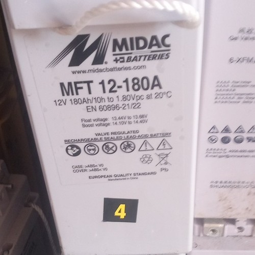 Batteria midac 180ah - batteria,