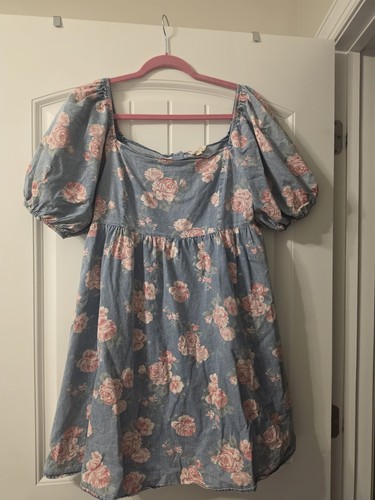 Abito bibi floreale - abito, denim