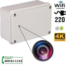 telecamera wi fi video completa  funzionante 220 volt scatola di derivazione