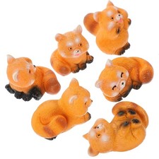  6 pezzi di statue di animali