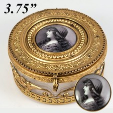 Antico vaso polvere vetro