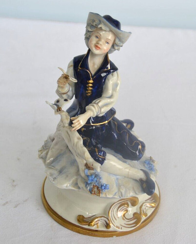 Vecchia statuina porcellana - statuina, in