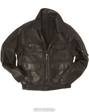 Giacca di pelle polizia giacca moto blouson giacca nera vera pelle usata