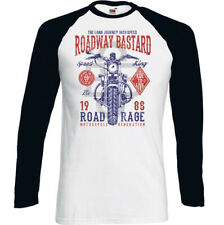 Biker T-Shirt Uomo Moto Bici Moto Cafe Racer Strada Bastard