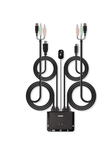 Lindy switch kvm porte - kvm, hdmi