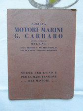 raro societa' anonima motori marini g. carraro milano norme per uso