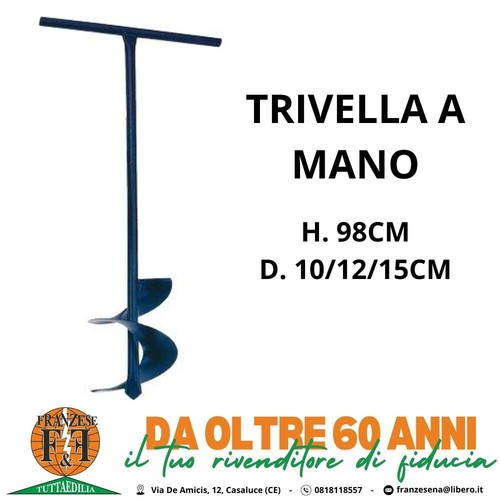 Trivella mano manuale - trivella,