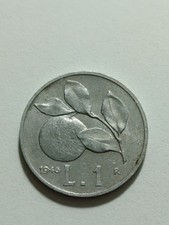 RARA 1 LIRA ARANCIA 1946