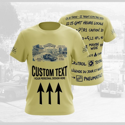 Shirt montecarlo retro rally - t-shirt,