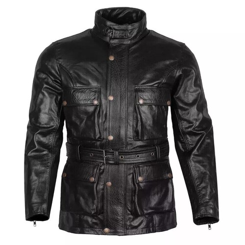 Giacca biker uomo 100 - %, vera