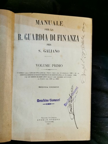 Manuale per regia guardia - la,