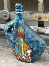 Vecchia bottiglia ceramica - bottiglia,