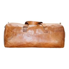 Saldi estivi borsa in pelle da uomo vintage viaggio palestra borsone marrone ...