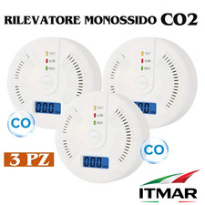 Set 3 Pz Rilevatore Monossido