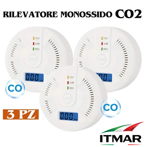 Set rilevatore monossido - pz,
