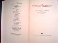 THE GOSPEL OF MATTHEW
