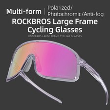 ROCKBROS Occhiali da Ciclismo Fotocromatici Uomo Donna MTB Bici Occhiali da Sole Protezione UV