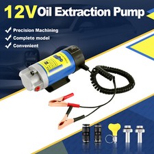 Pompa Elettrica 12V 100W Professionale Aspirazione Olio Motore Travaso Gasolio