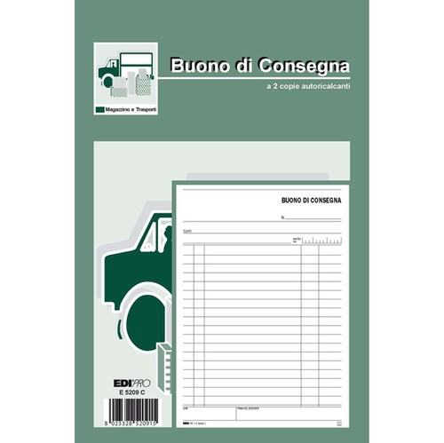 Blocco buoni consegna - buoni, di