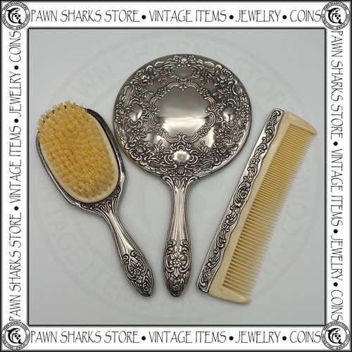 Vanity set vintage placcato