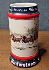 Birra budweiser stein 1990 - stein,