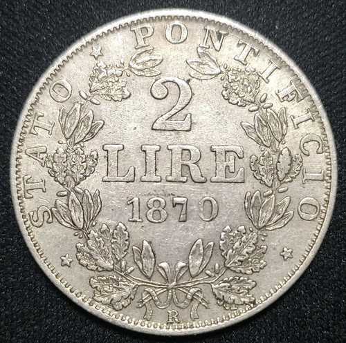 Stato pontificio lire 1870 - stato,