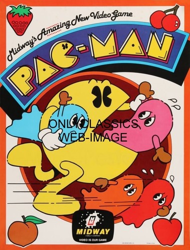 Poster pac man 12x16 - 12x16, 1980