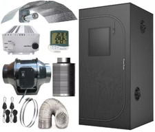 Kit Tenda Coltivazione Idroponica 60x60x140 Interno Portatile Camera Argento Mylar Box