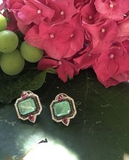 Orecchini argento 925 - , smeraldo