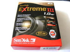 1 GB Secure Digital Card Extreme III (scheda SD 1 GB) SanDisk nuova